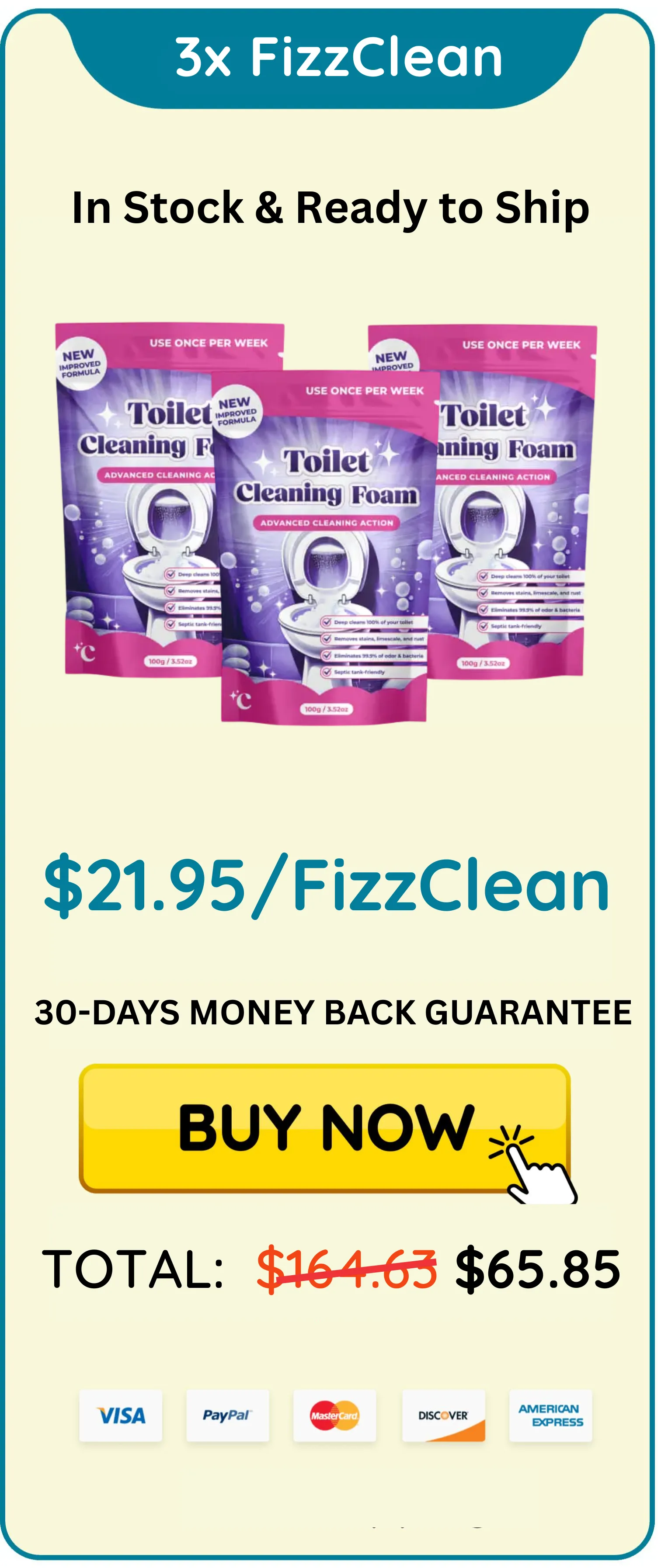3 fizz clean package